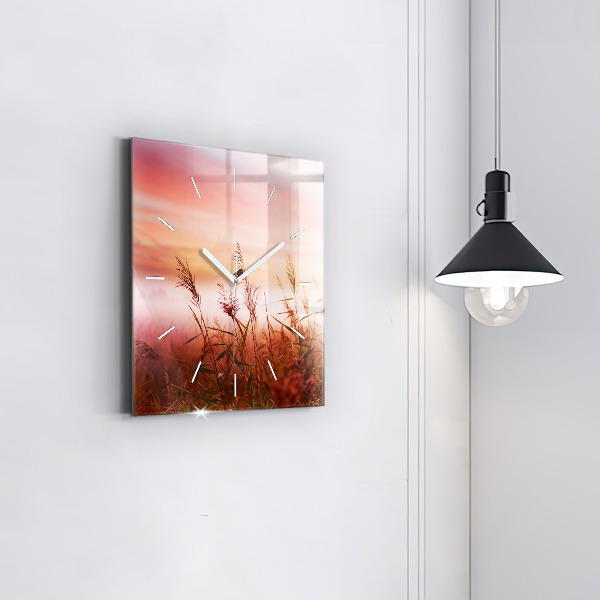 Orologio quadrato Mattina nebbiosa