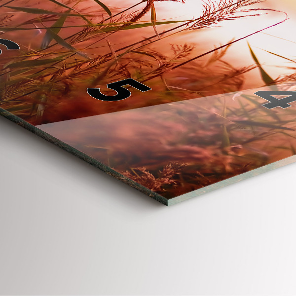 Orologio quadrato Mattina nebbiosa