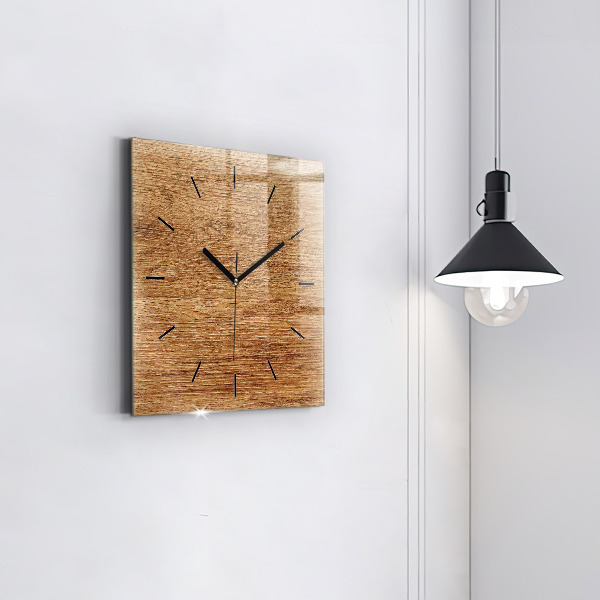 Orologio quadrato Legno chiaro