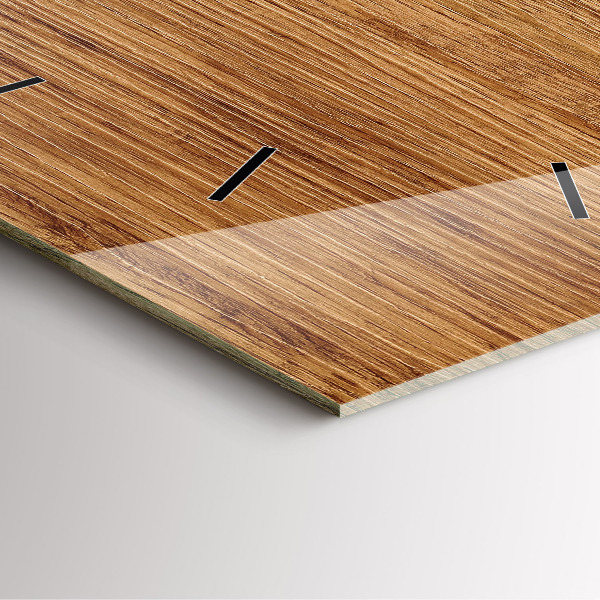 Orologio quadrato Legno chiaro