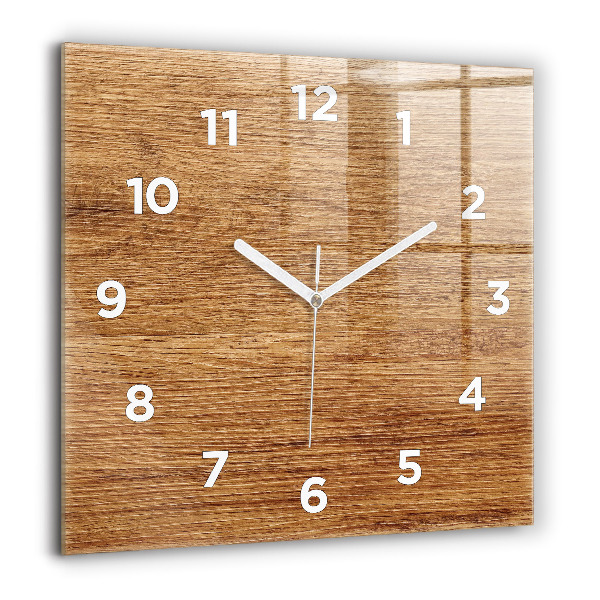 Orologio quadrato Legno chiaro