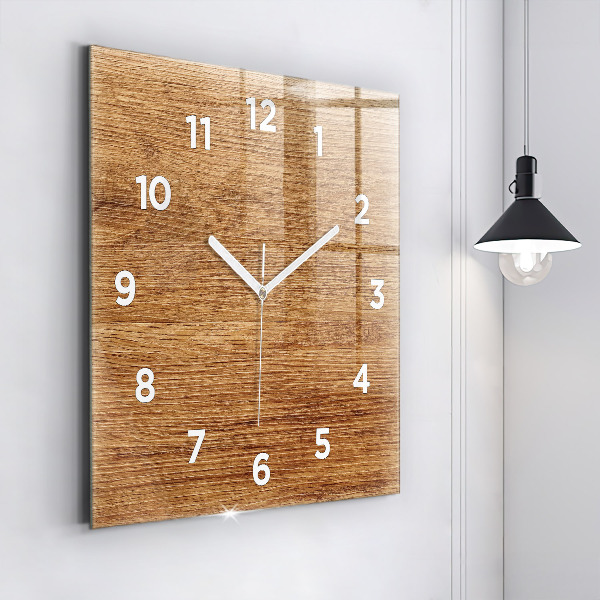 Orologio quadrato Legno chiaro
