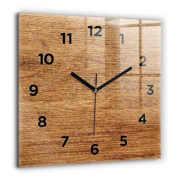 Orologio quadrato Legno chiaro