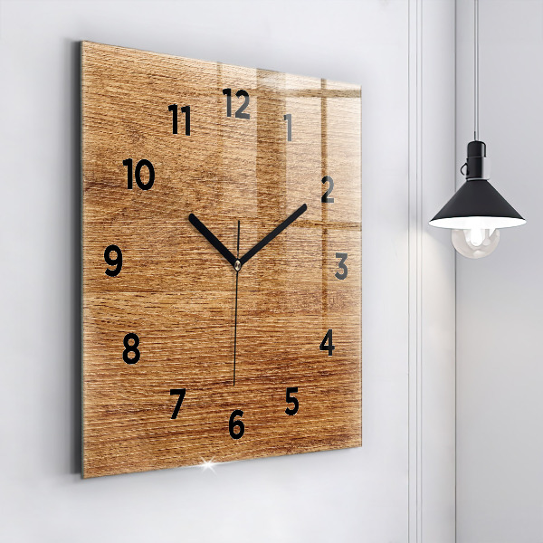 Orologio quadrato Legno chiaro