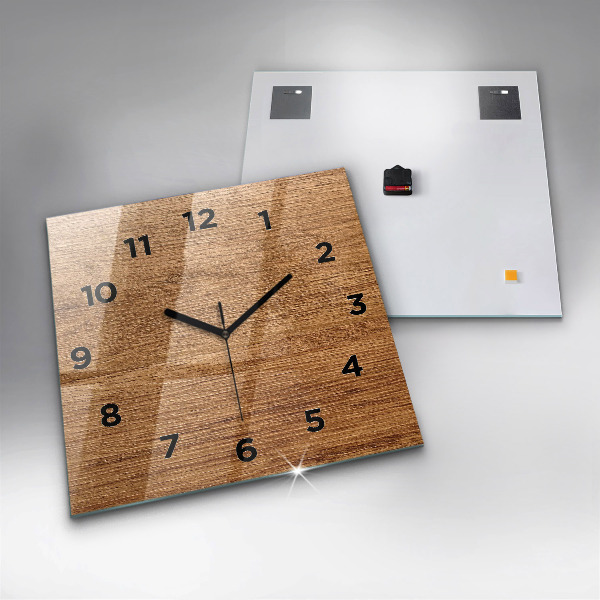 Orologio quadrato Legno chiaro