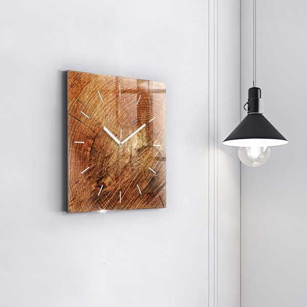 Orologio quadrato Vecchio ceppo d'albero