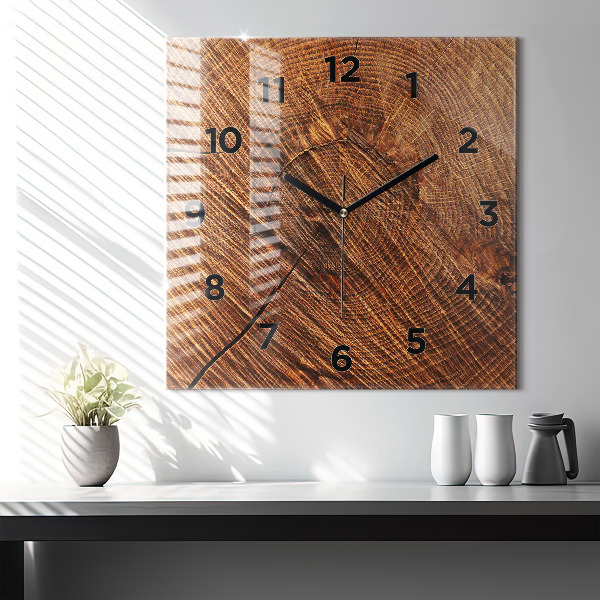 Orologio quadrato Legno decorativo