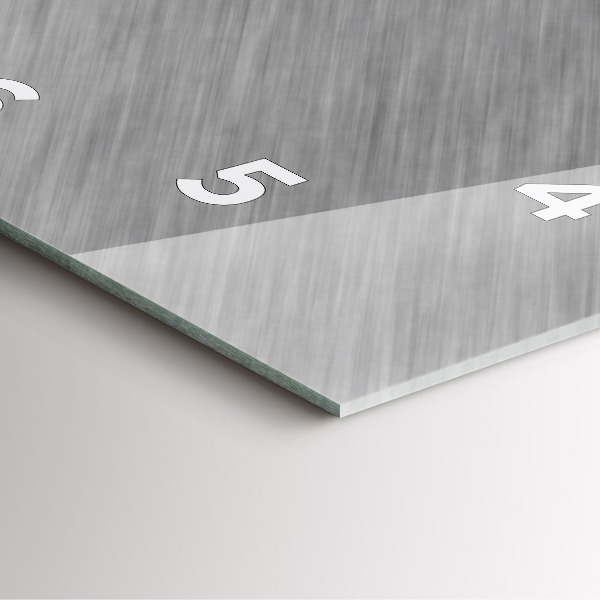 Orologio quadrato Parete metallica