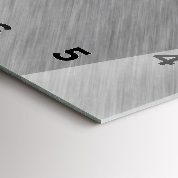 Orologio quadrato Parete metallica