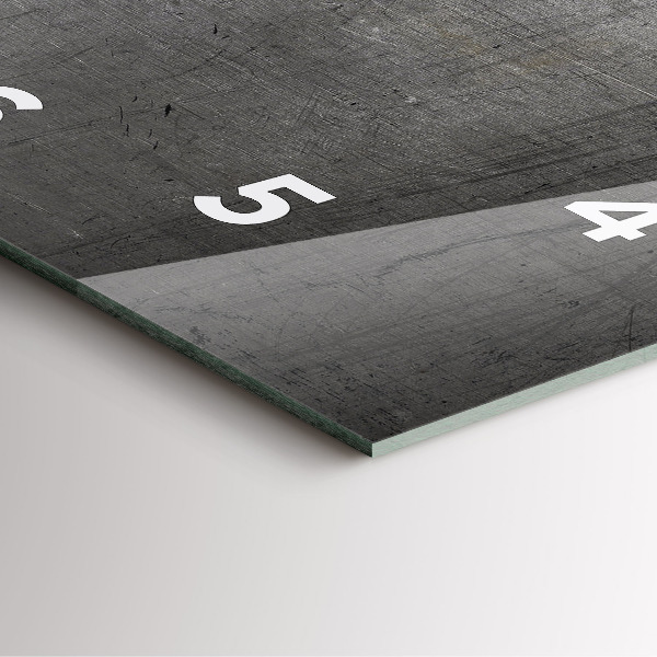 Orologio quadrato Parete metallica