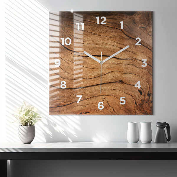 Orologio quadrato Legno vecchio