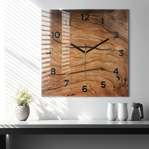 Orologio quadrato Legno vecchio