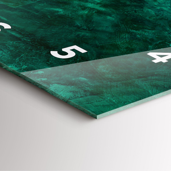 Orologio quadrato Muro di smeraldo