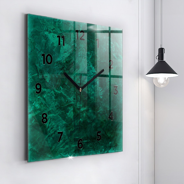 Orologio quadrato Muro di smeraldo