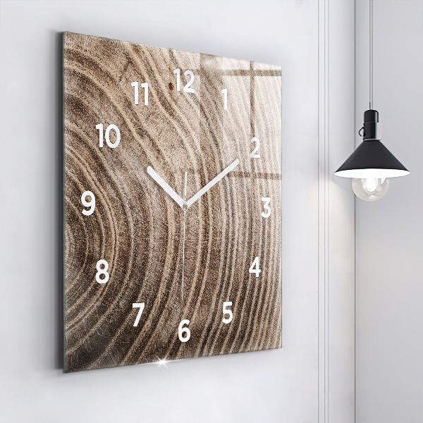 Orologio quadrato in vetro Tronco