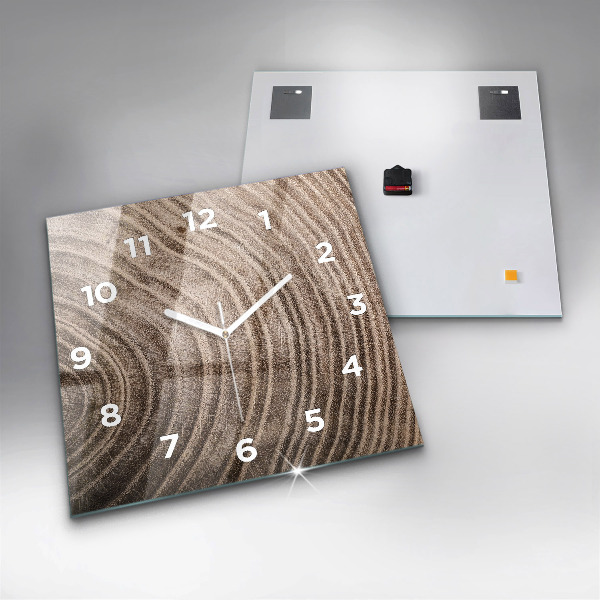 Orologio quadrato in vetro Tronco