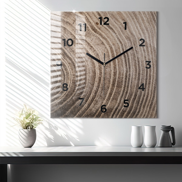 Orologio quadrato in vetro Tronco