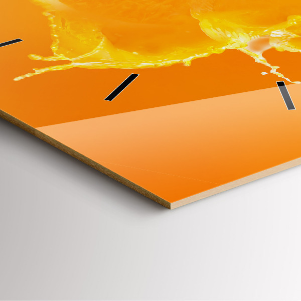 Orologio quadrato in vetro Arancia