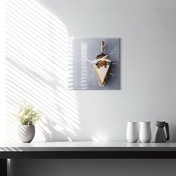 Orologio quadrato Un pezzo di torta