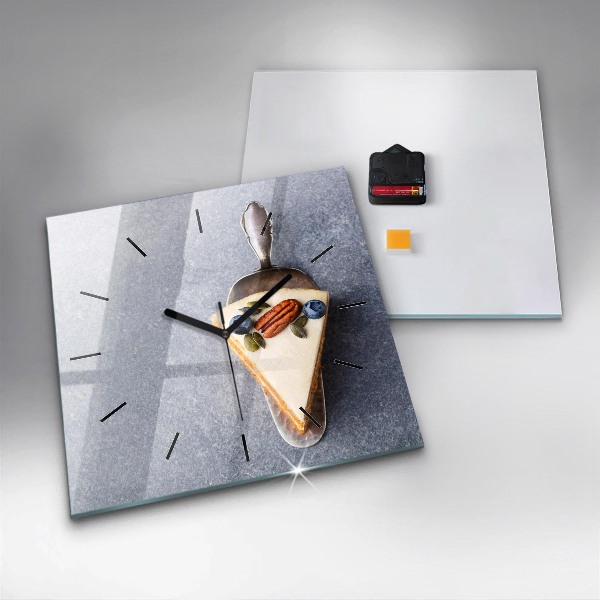 Orologio quadrato Un pezzo di torta