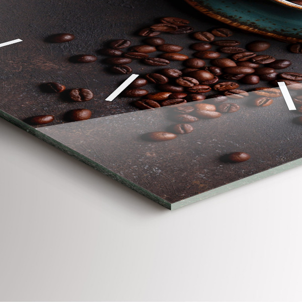 Orologio quadrato Una tazza di caffè