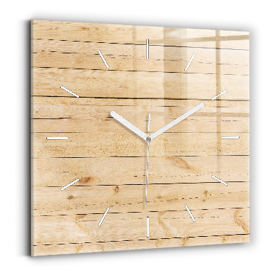 Orologio quadrato Tavole di legno