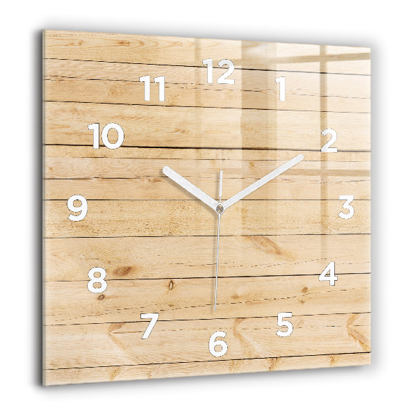 Orologio quadrato Tavole di legno