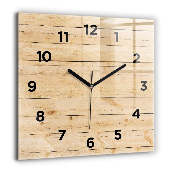 Orologio quadrato Tavole di legno