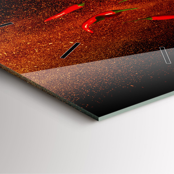 Orologio quadrato Peperoncini