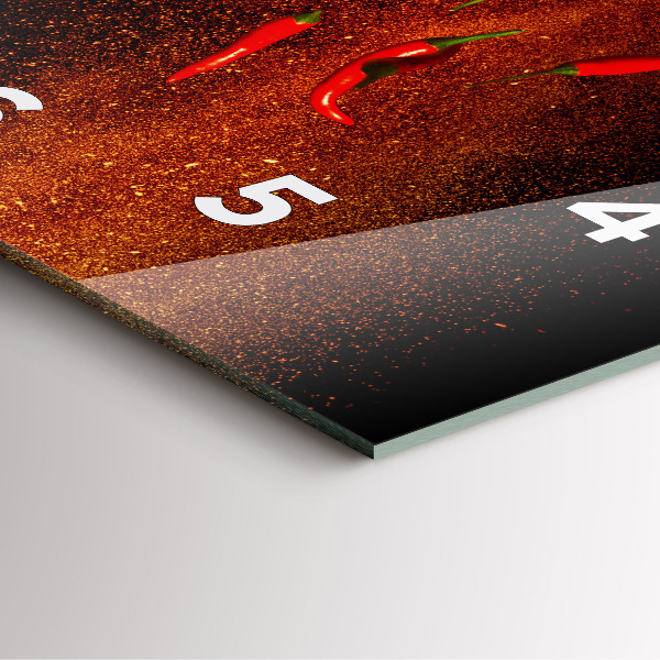 Orologio quadrato Peperoncini