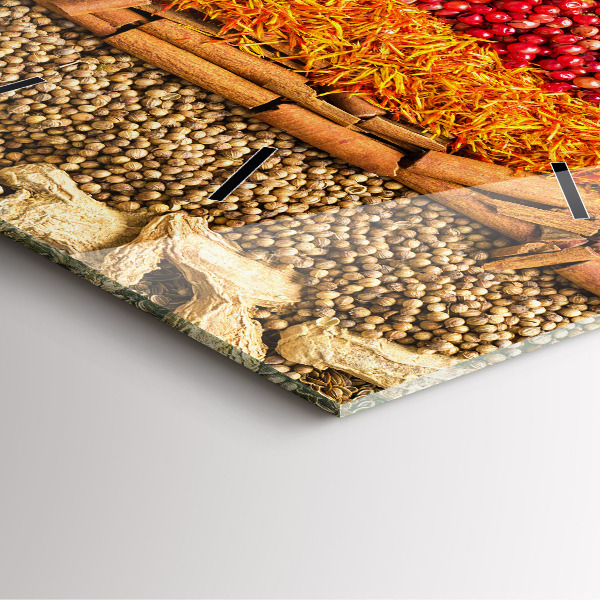 Orologio quadrato File di spezie