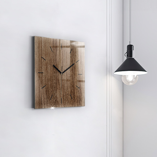 Orologio quadrato Legno scuro