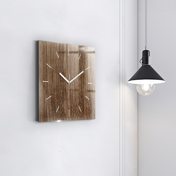 Orologio quadrato Legno scuro