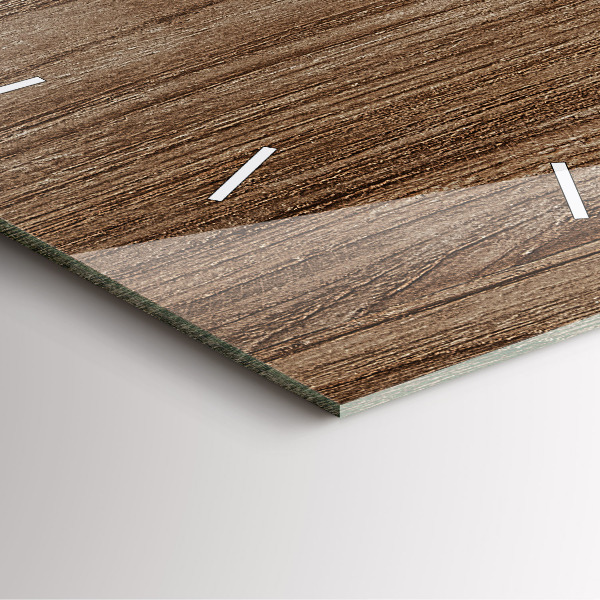 Orologio quadrato Legno scuro