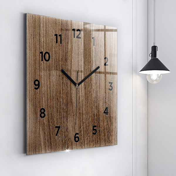 Orologio quadrato Legno scuro