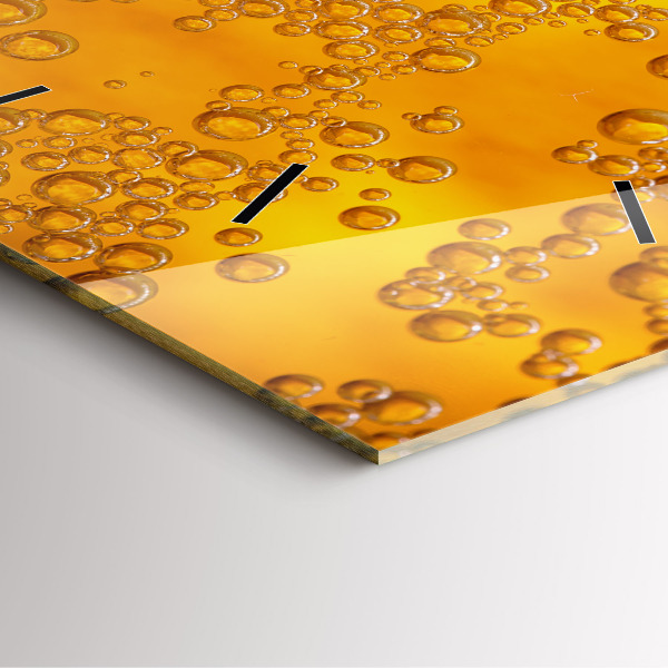 Orologio quadrato Birra con schiuma