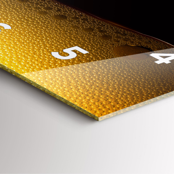 Orologio quadrato Succo d'arancia