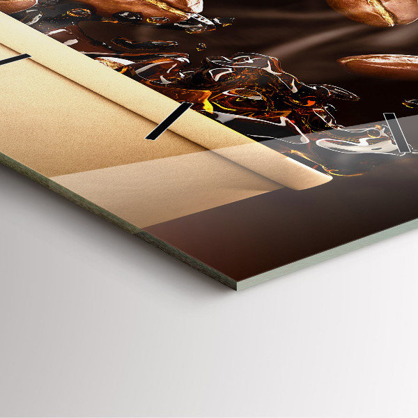 Orologio quadrato Caffè caldo