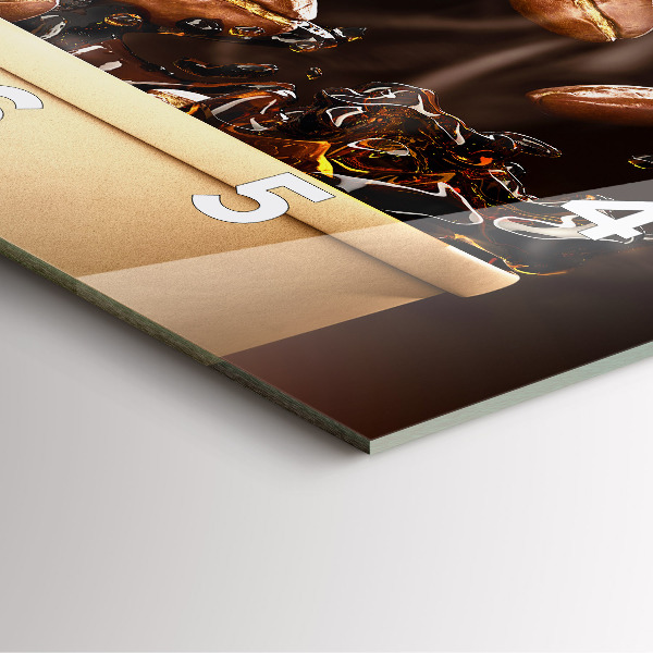 Orologio quadrato Caffè caldo