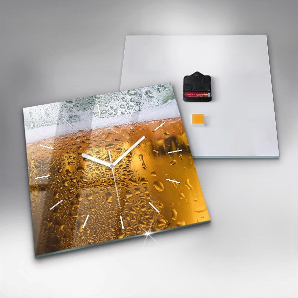 Orologio quadrato Un boccale di birra