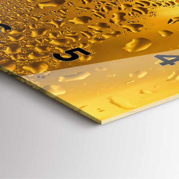 Orologio quadrato Un boccale di birra