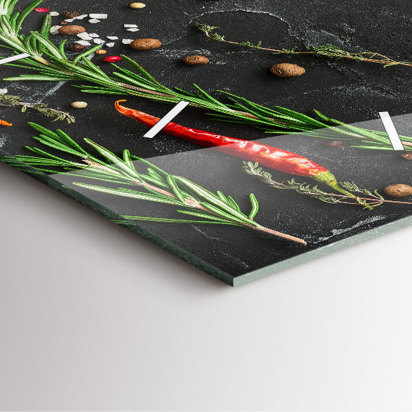 Orologio quadrato Spezie sul bancone