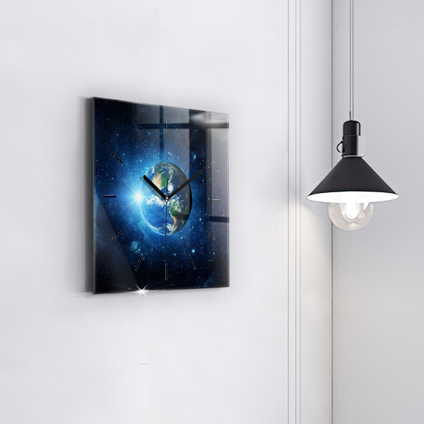 Orologio quadrato Terra e galassia – NASA