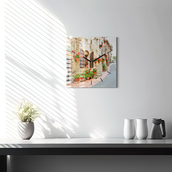 Orologio quadrato Una strada pittoresca