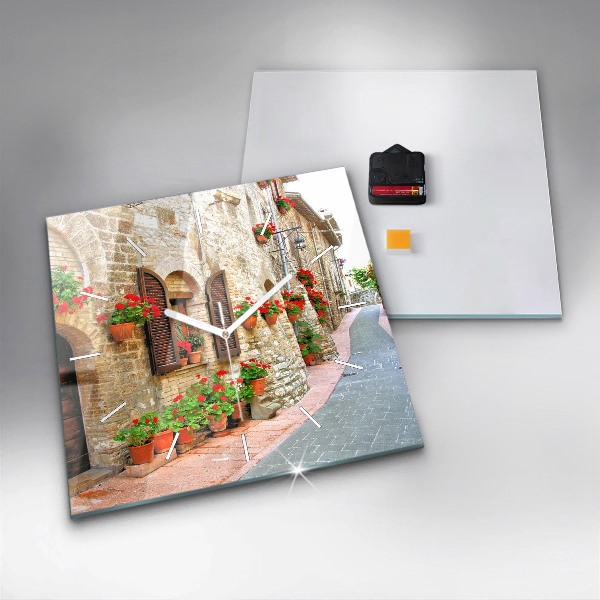 Orologio quadrato Una strada pittoresca