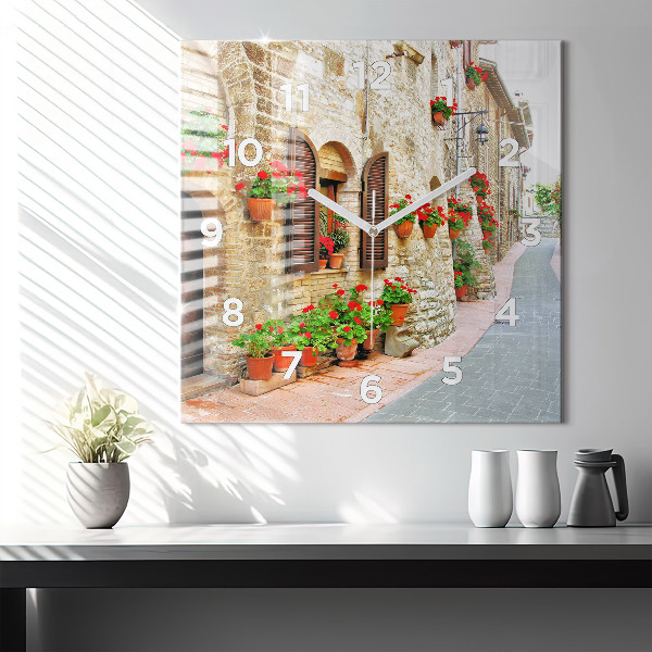 Orologio quadrato Una strada pittoresca