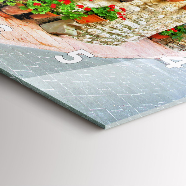 Orologio quadrato Una strada pittoresca