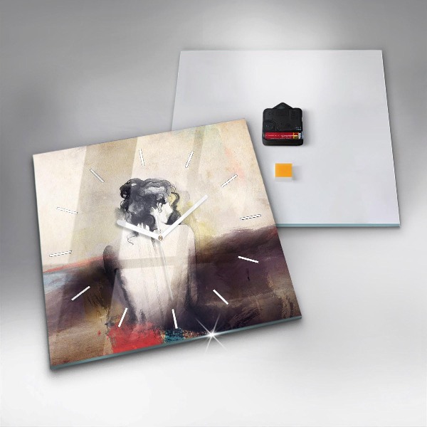 Orologio quadrato Ritratto astratto di una donna