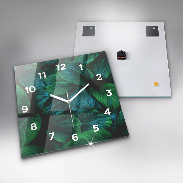 Orologio quadrato in vetro La natura lascia