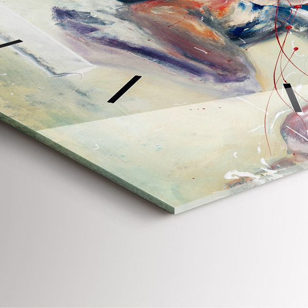 Orologio quadrato Illustrazione di cavalli al galoppo